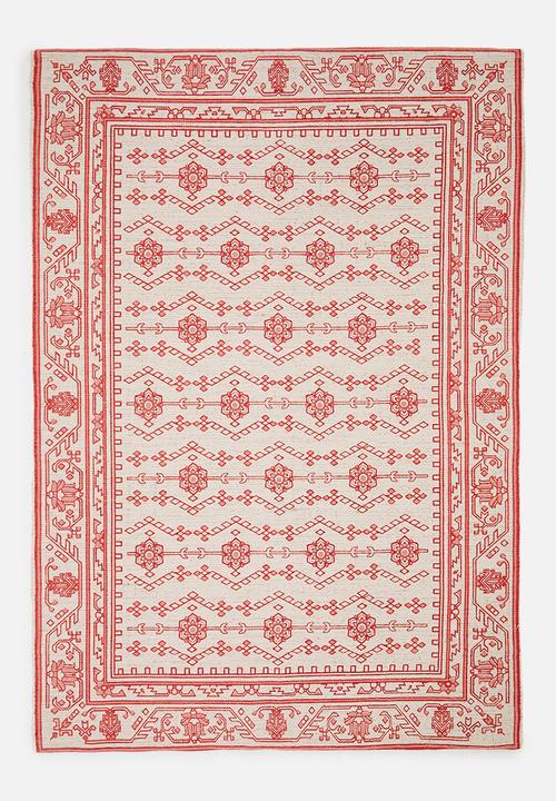 Finn Cotton Rug Natural & Pink