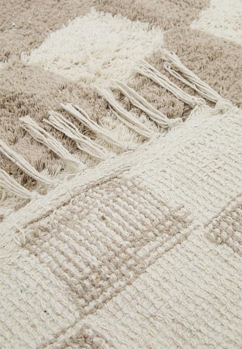 Sixth Floor - Nido Tufted Check Rug Natural