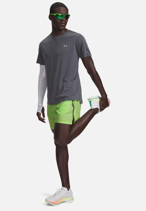 Under Armour - UA Launch 7'' Shorts- Lumos Lime / Castlerock / Reflective