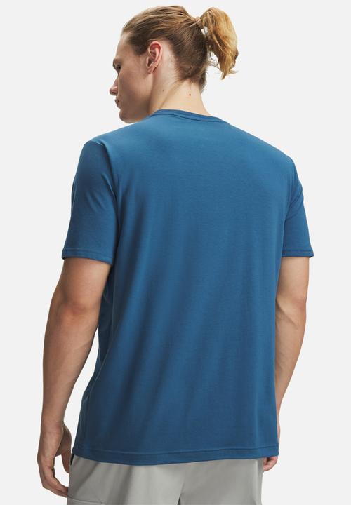 Under Armour - UA  60/40S Armour Globe SS Tee - Wham Blue /  / Atlas Green