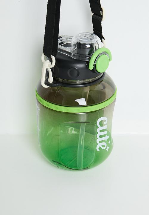 Pop Candy - Water bottle with strap - clear green