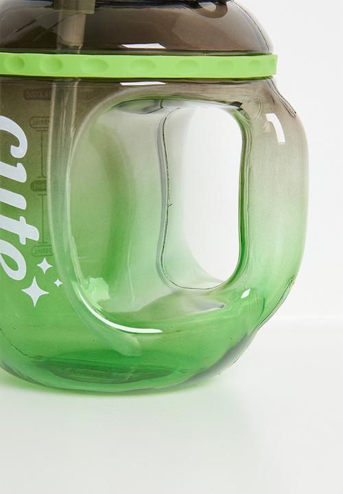 Pop Candy - Water bottle with strap - clear green