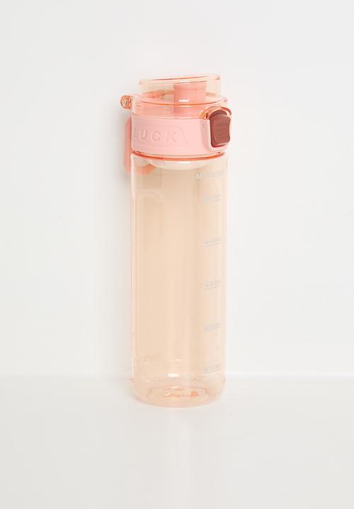 Pop Candy - Clear water bottle - pink peach