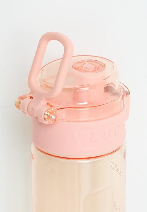 Pop Candy - Clear water bottle - pink peach