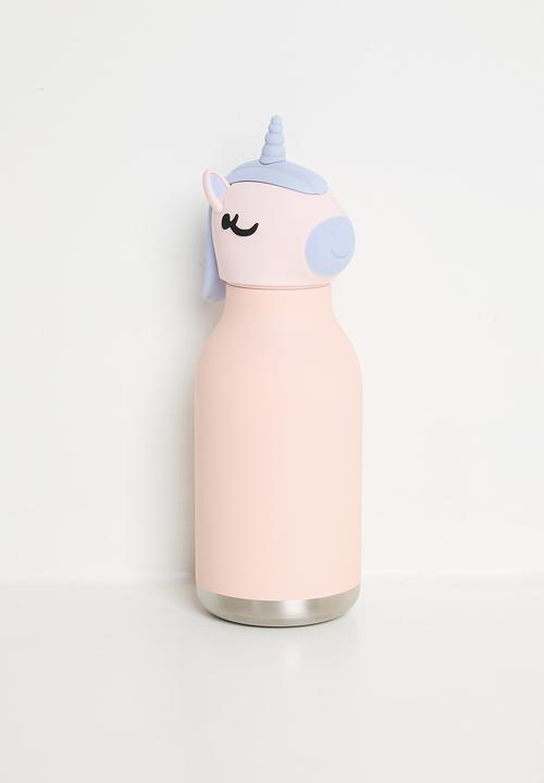 Pop Candy - Unicorn lid water bottle - pink