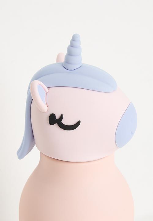 Pop Candy - Unicorn lid water bottle - pink