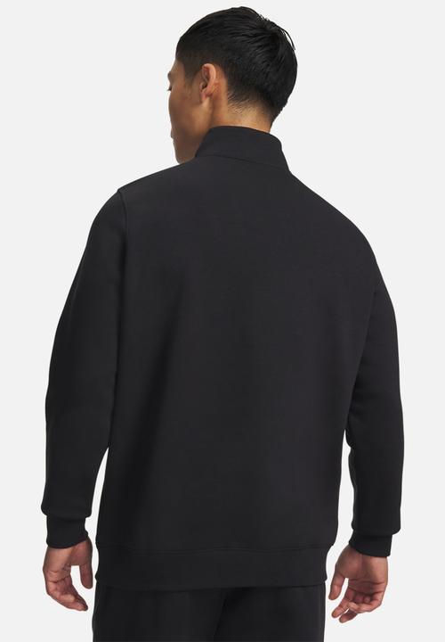 Under Armour - UA Icon Fleece 1/4 Zip - Black  / White