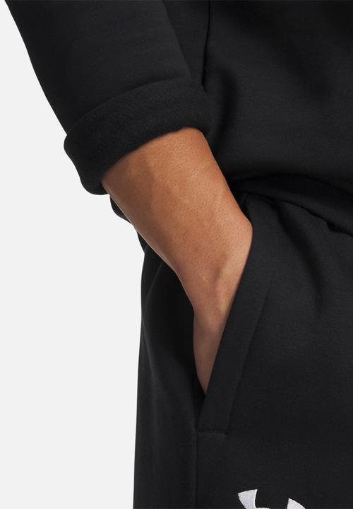 Under Armour - UA Icon Fleece 1/4 Zip - Black  / White