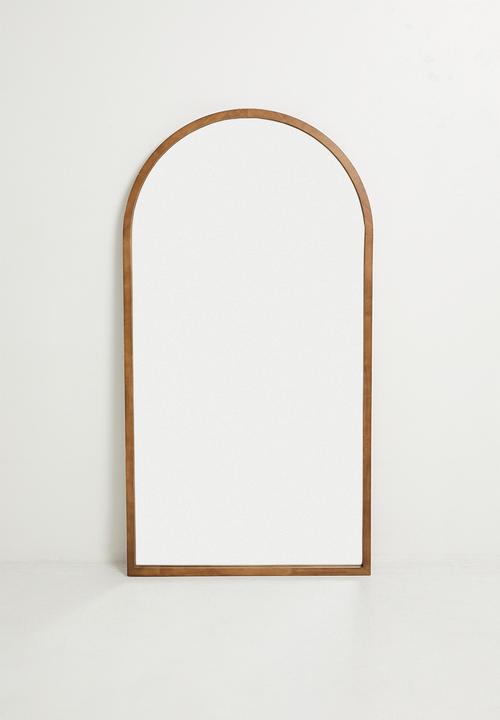 Wooden Arch Full Length Mirror - Natural