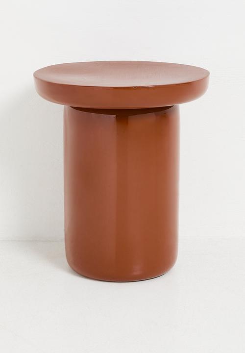 Poppy side table - rust