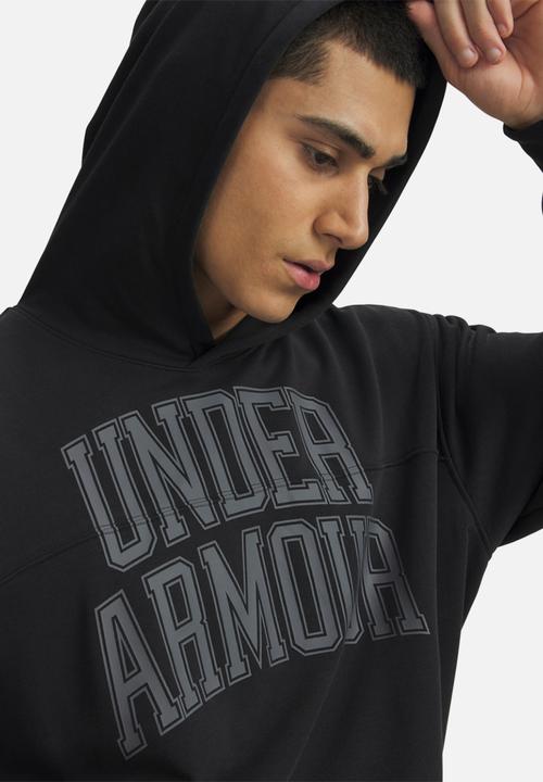 Under Armour - UA Rival LW Graphic Hoodie - Black /  / Black