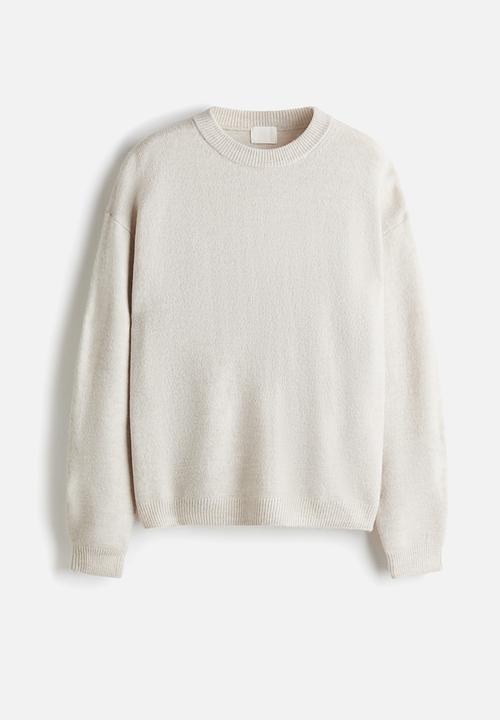 H&M - Knitted jumper - light beige marl