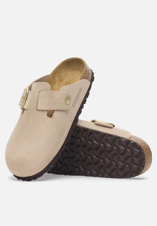 Birkenstock Boston Big Buckle スピックアンドスパン Boston Big Buckle regular leather - sandcastle