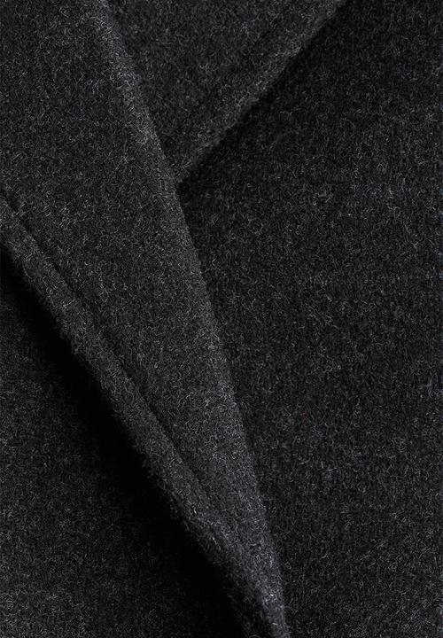 H&M - Tie-belt coat - black