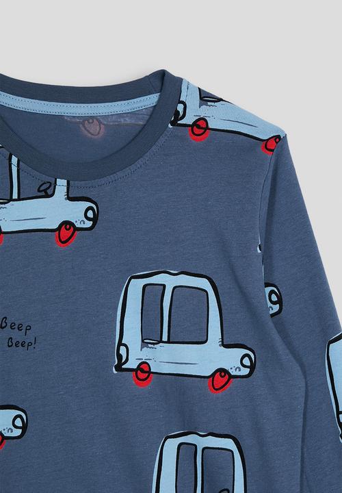 Pop Candy - Pj set - bahama blue/car aop