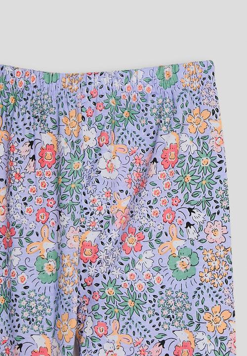 Pop Candy - Mouse placement & print pj set - aqua blue/floral multi