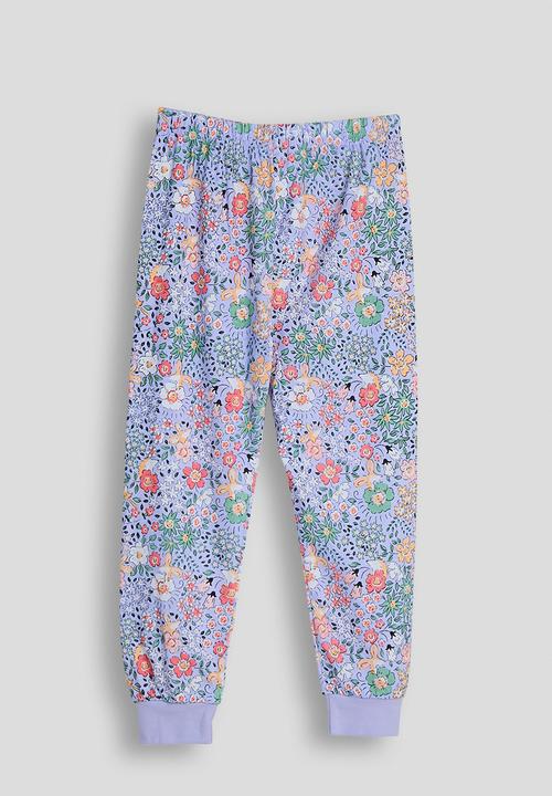Pop Candy - Mouse placement & print pj set - aqua blue/floral multi