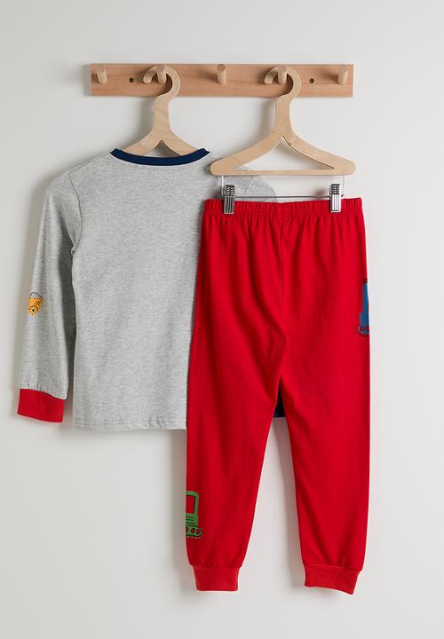 Pop Candy - Pj set - grey/red/convoy multi