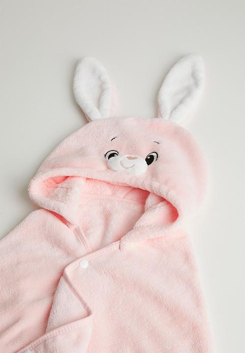 Pop Candy - Bunny hooded towel - light pink
