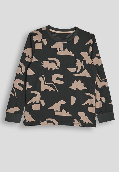 Pop Candy - Pj set - dark grey/dino multi