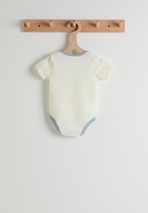 Pop Candy - Bodysuit with beanie - cream/blue