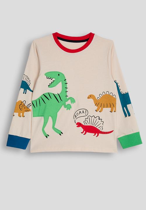 Pop Candy - Dino multi pj set - cornsilk/dark blue