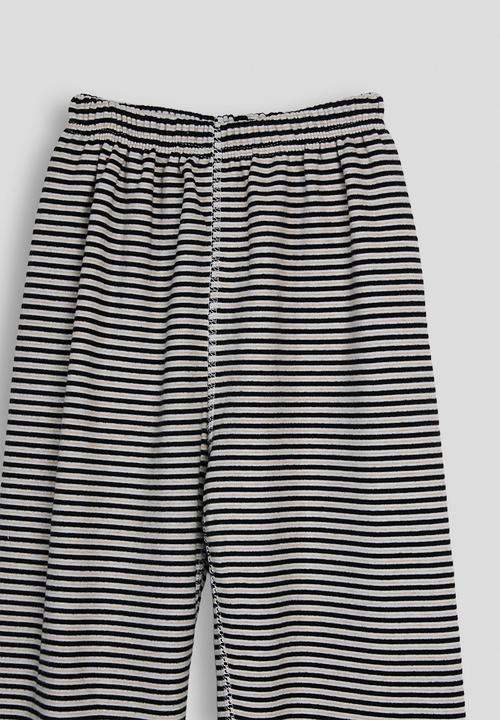 Pop Candy - Striped pj set - black