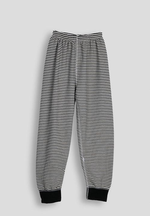 Pop Candy - Striped pj set - black