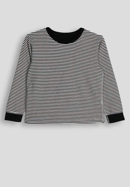 Pop Candy - Striped pj set - black