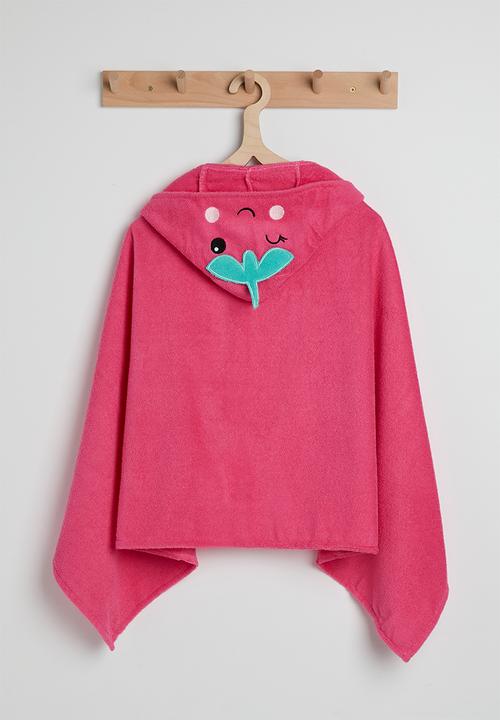 Pop Candy - Strawberry hooded towel box set - hot pink