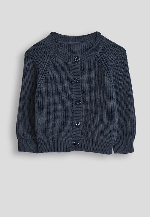 Pop Candy - Ribbed knit cardigan & joggers - navy