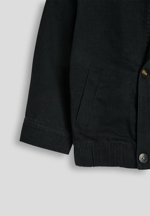 Pop Candy - Collared bomber jacket - black