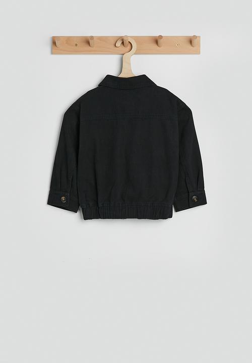 Pop Candy - Collared bomber jacket - black