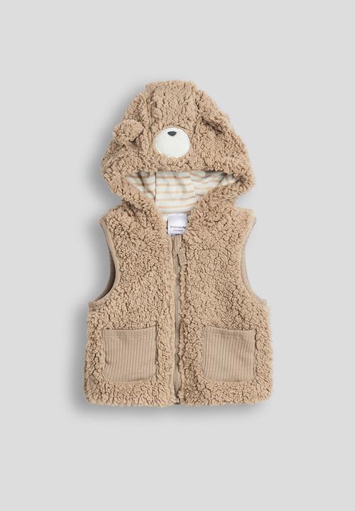 Pop Candy - Novelty fleece vest with leggings - light brown