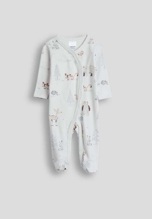Pop Candy - Onesie and bib - off white/woodland animals