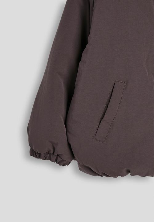 Pop Candy - Faux fur lined padded jacket - umber brown