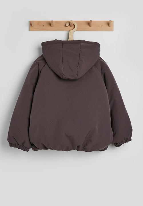 Pop Candy - Faux fur lined padded jacket - umber brown