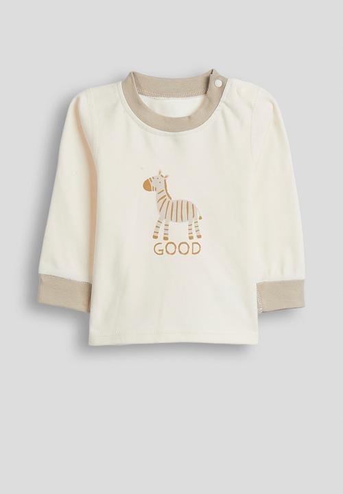 Pop Candy - Zebra placement pj set - cream/light brown