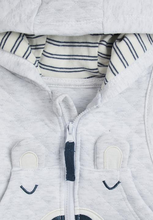 Pop Candy - Hooded vest with joggers - light grey
