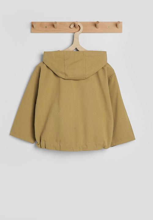 Pop Candy - Drawstring hem jacket - husk brown