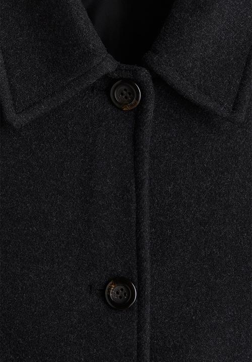 H&M - Car coat - black marl