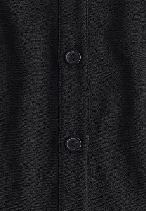 H&M - Twill polo dress - black