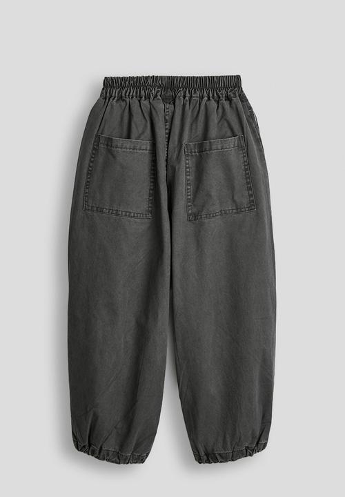 Pop Candy - Arrow seamed wide leg pants - charcoal