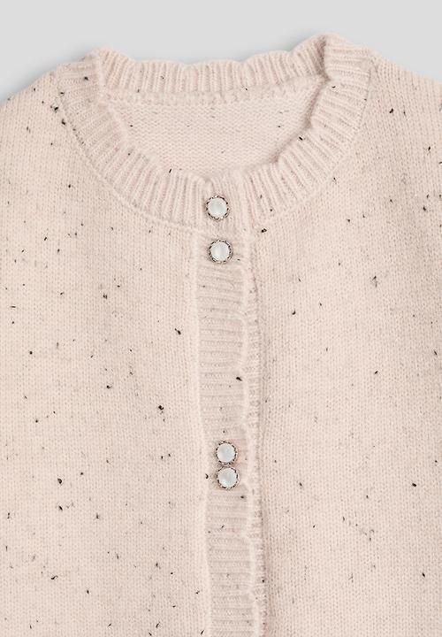 Pop Candy - Marled wool-blend cardigan - pale pink