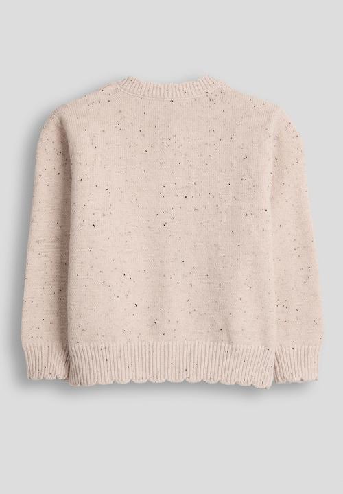 Pop Candy - Marled wool-blend cardigan - pale pink