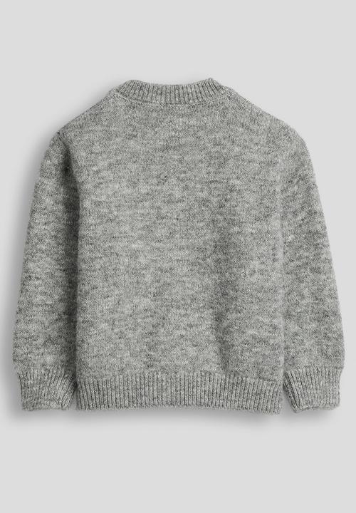 Pop Candy - Melange cardigan with sequin embellishments - grey