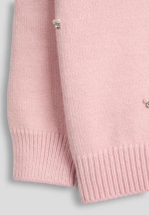 Pop Candy - Embellished knit sweater - light pink