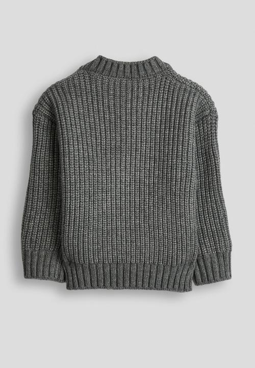 Pop Candy - Pom pom knit jumper - grey