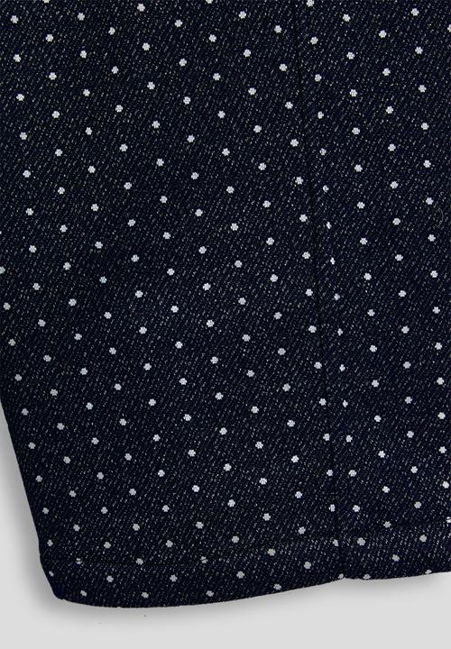 Pop Candy - Polka printed wide leg pants - navy