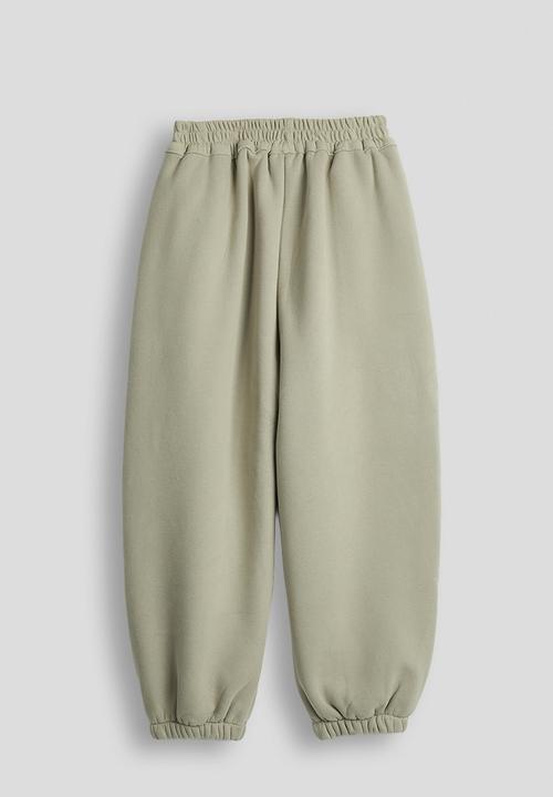 Pop Candy - Dart detailed joggers - sage green